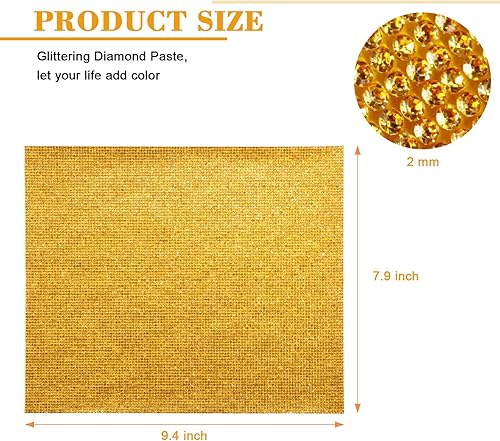 Vista 139 de Outus 12000 piezas de lámina de strass Bling Bling, calcomanías de strass, autoadhesivas, calcomanías para decoración de autos DIY, calcomanías