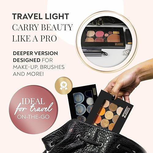 Miniatura 5 de Deep Medium Z Palette - Paleta de maquillaje magnética, paleta magnética vacía, paleta de maquillaje magnética universal para sombras de ojos,