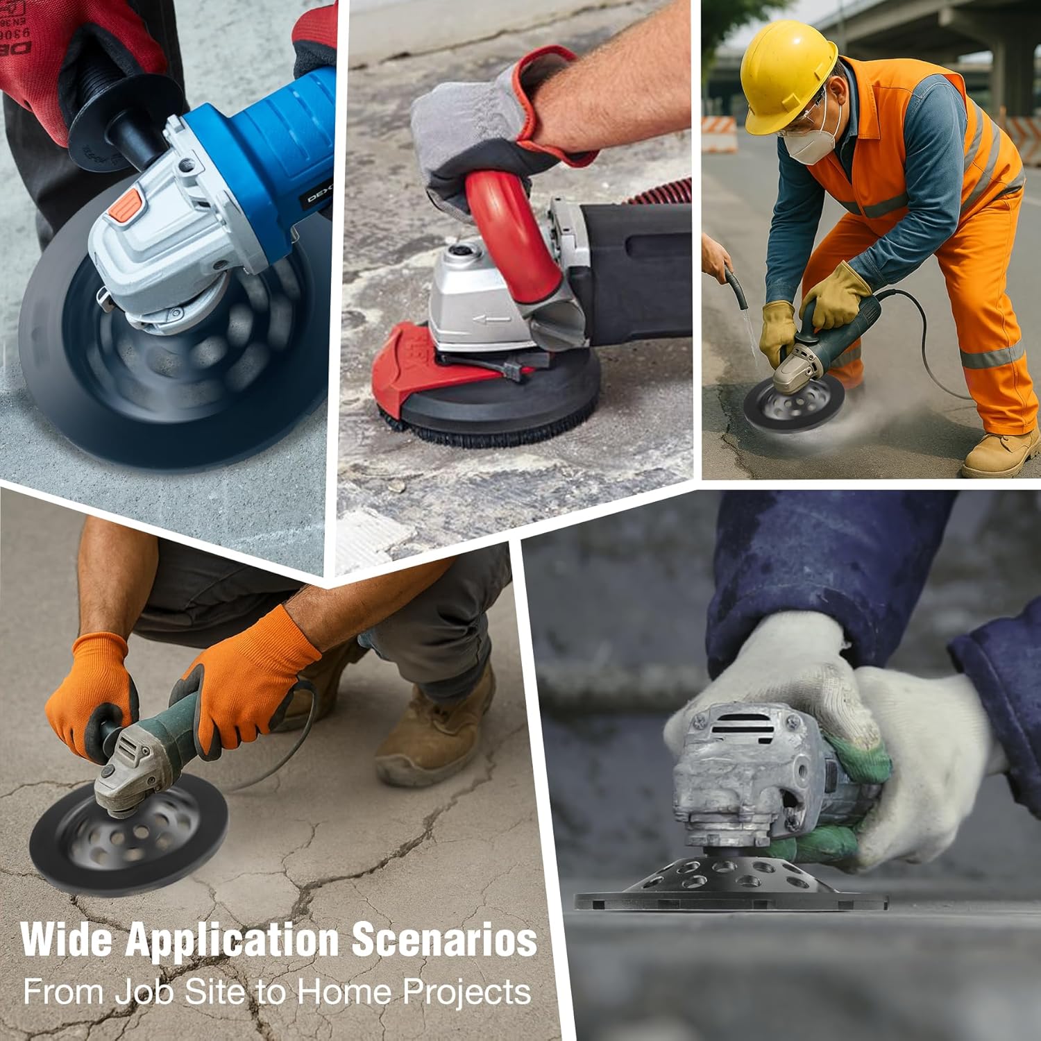 7 Inch Diamond Concrete Grinding Wheel, 28 Double Row Segments Diamond Cup Wheel, 40/50 Grit, 5/8"-11 Snap+Threaded Arbor, Forged Matrix Sintering, for Granite Marble Masonry Stone Brick