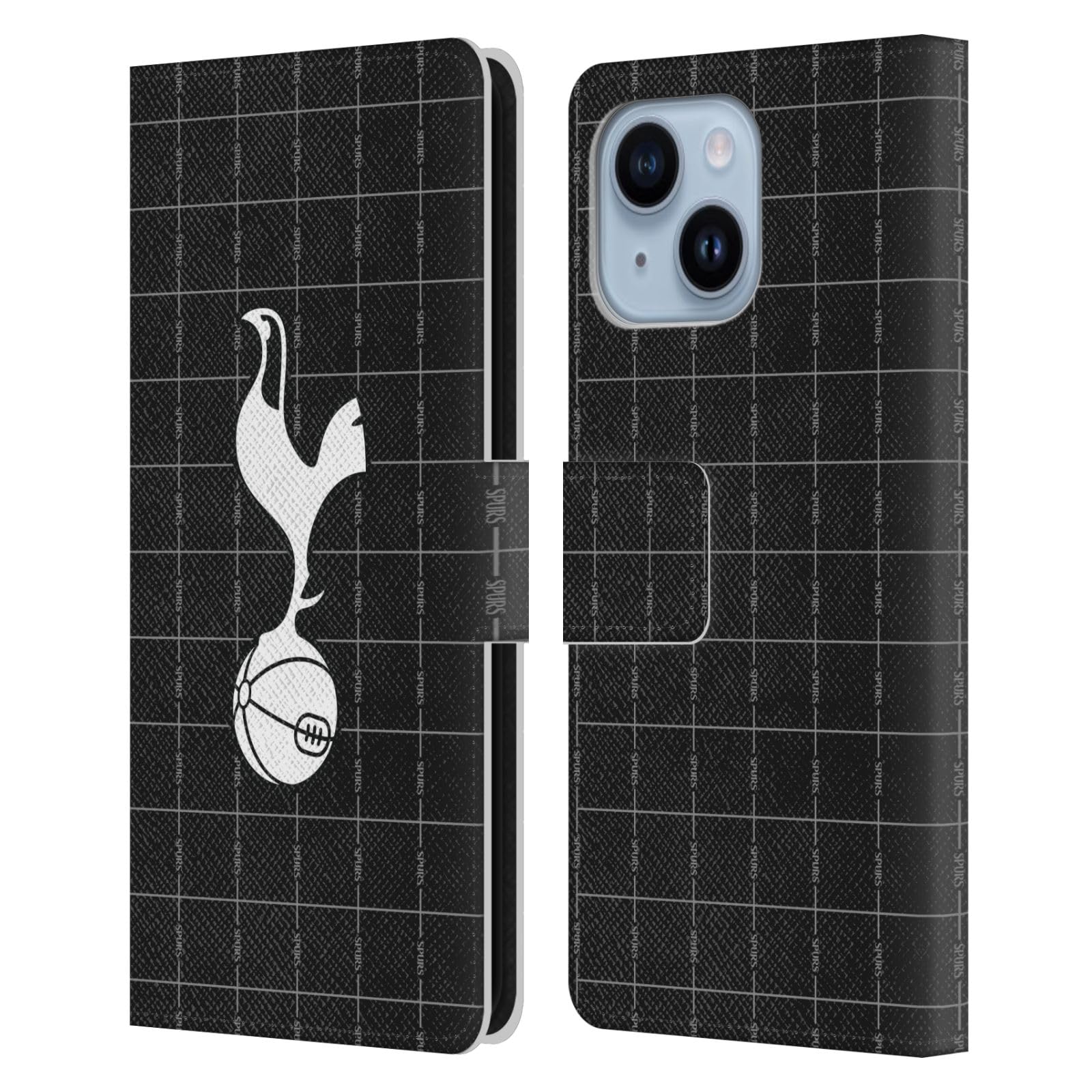 Head Case Designs Officially Licensed Tottenham Hotspur F.C. Away 2025/26 Badge Kit Leather Wallet Case Compatible With Apple iPhone 14 Plus