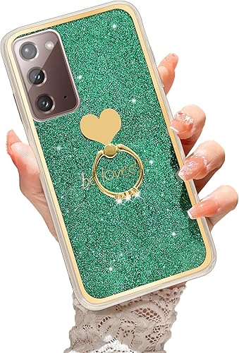 Funda para Galaxy Note 20 (no 20 Ultra), para niñas y mujeres, bonita funda de silicona suave transparente, delgada, ligera, a prueba de golpes,