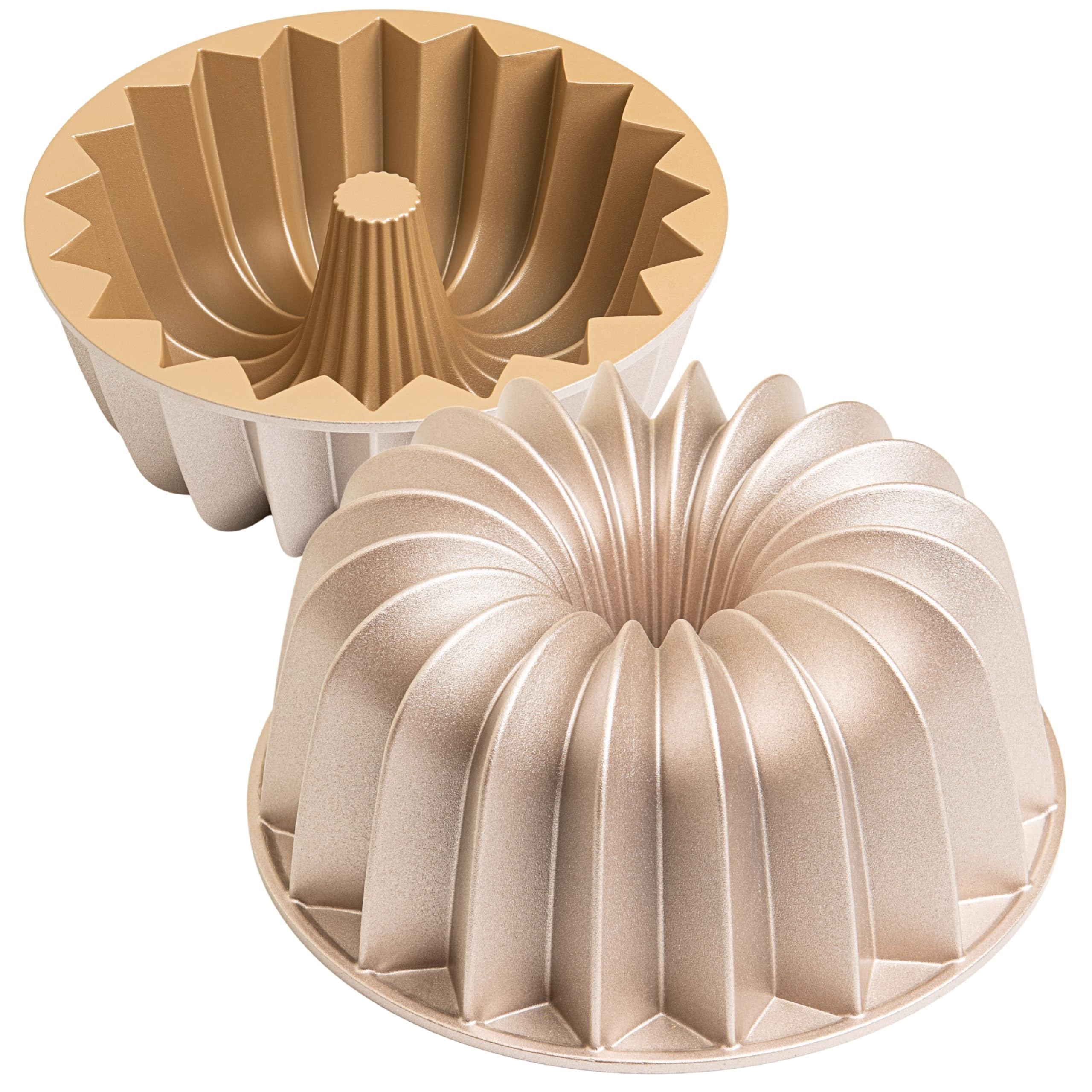 Erreke Moule à Gâteau avec Double Revêtement Antiadhésif, Gleam | Moule Kouglof. Moule Gateau. Aluminium Moulé Résistant. Savarin Cuisson Uniforme. Pour Pâtisserie. Flan. Pudding. Gelée