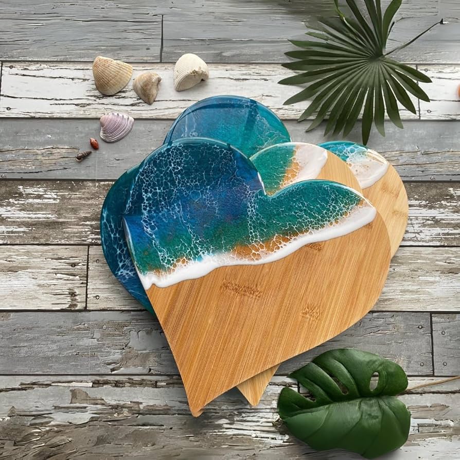 Amazon.com: Set of 12, Bulk Mini Heart Shape Bamboo Cutting