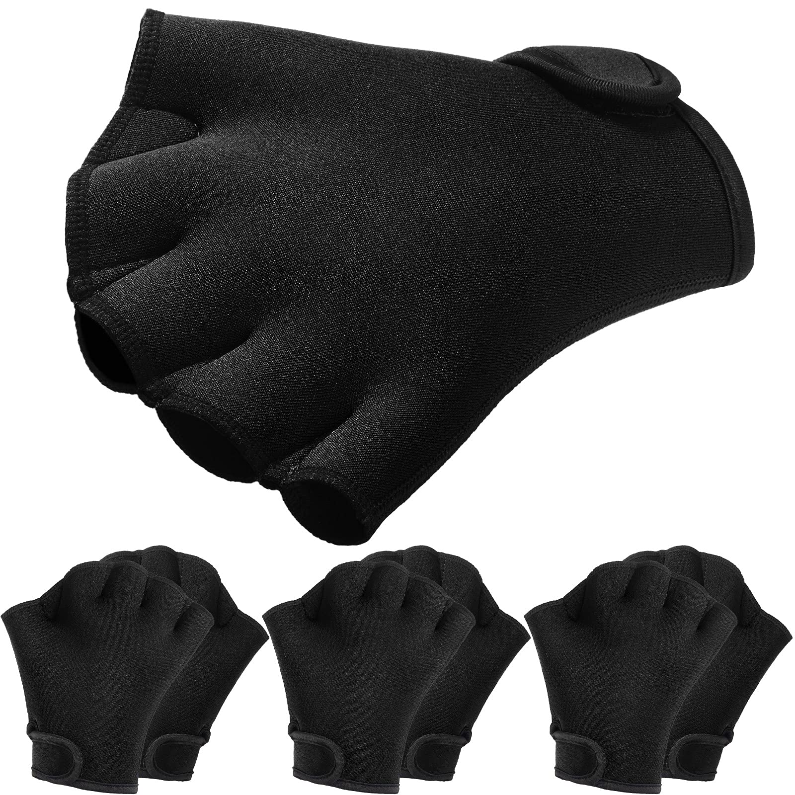 Skylety 3 Paris Swim Gloves Aquatic Fitness Water Resistance Training Gloves Aquatic Fit Webbed Glove for Men and Women Helping Upper Body Resistance