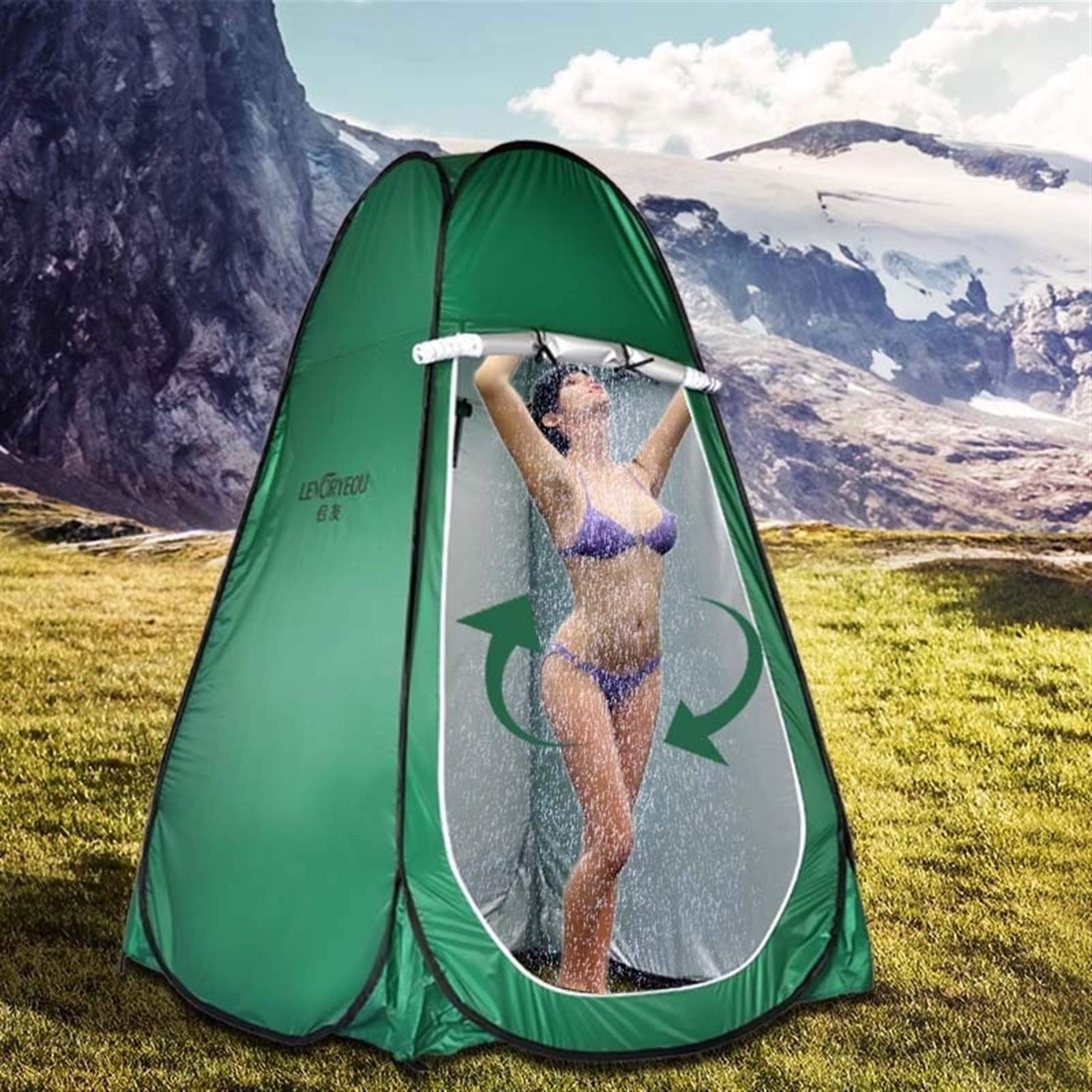 Tenda Da Campeggio Portatile A Scomparsa Adatta Per Doccia Esterna Spogliatoio Ombrellone E Toilette Da Campeggioverde Rapanda 69598046 - Foto 2