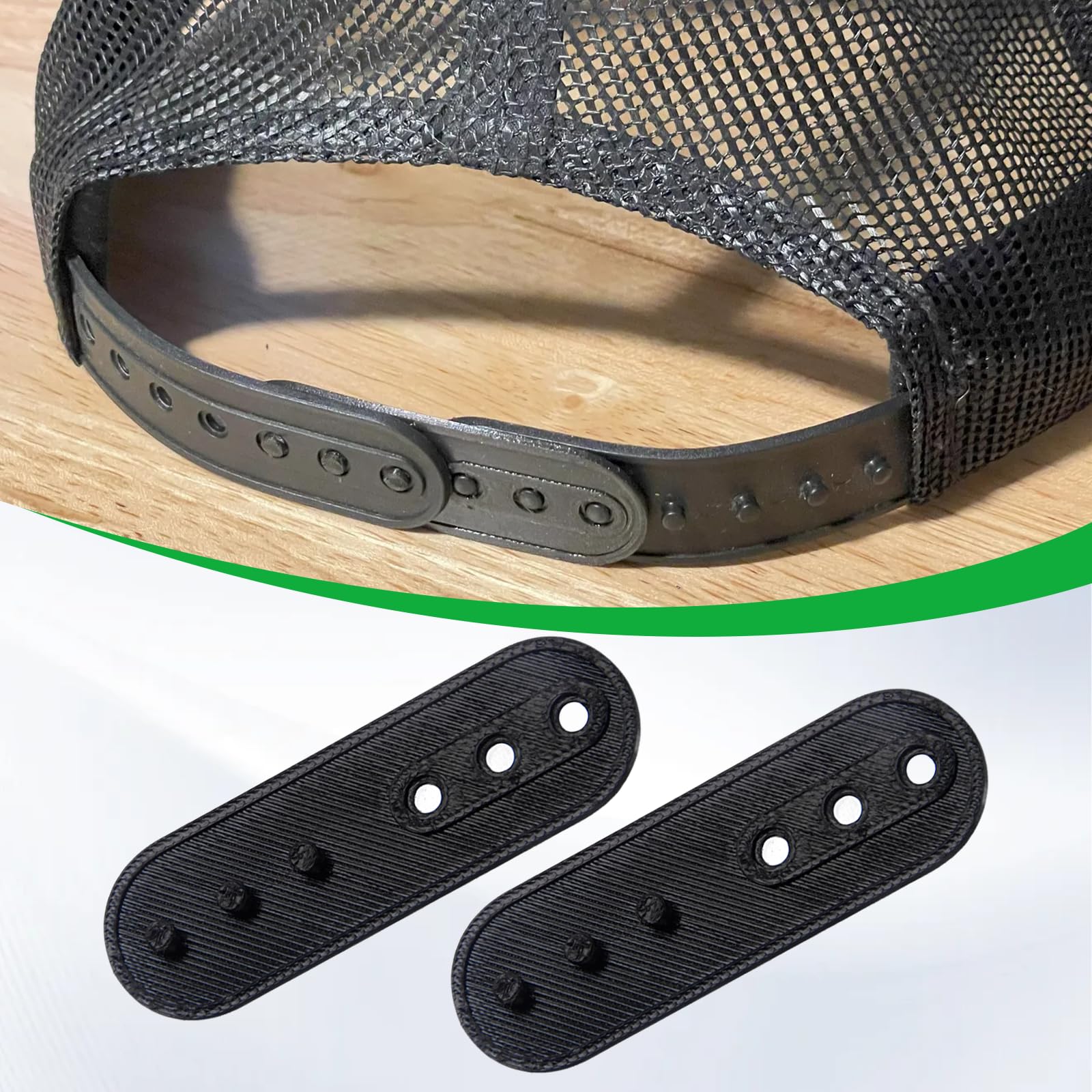 4 Pack Hat Snapback Extender, Adjustable Half-Size Fit for Fitted Caps and Baseball Hats Add Size and Comfort