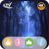 雨と雷 – Fire TV用、睡眠のための心地よい嵐の音と天気の雰囲気