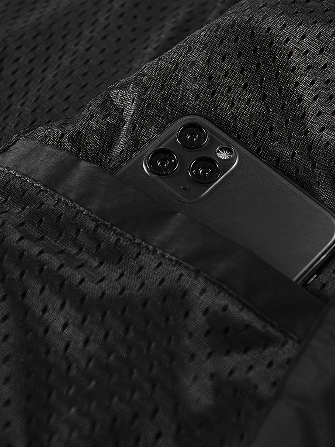 Men's Outdoor Utility Vest, Navy Blue, Multiple Zippered Pockets, Stand Collar - Image 5