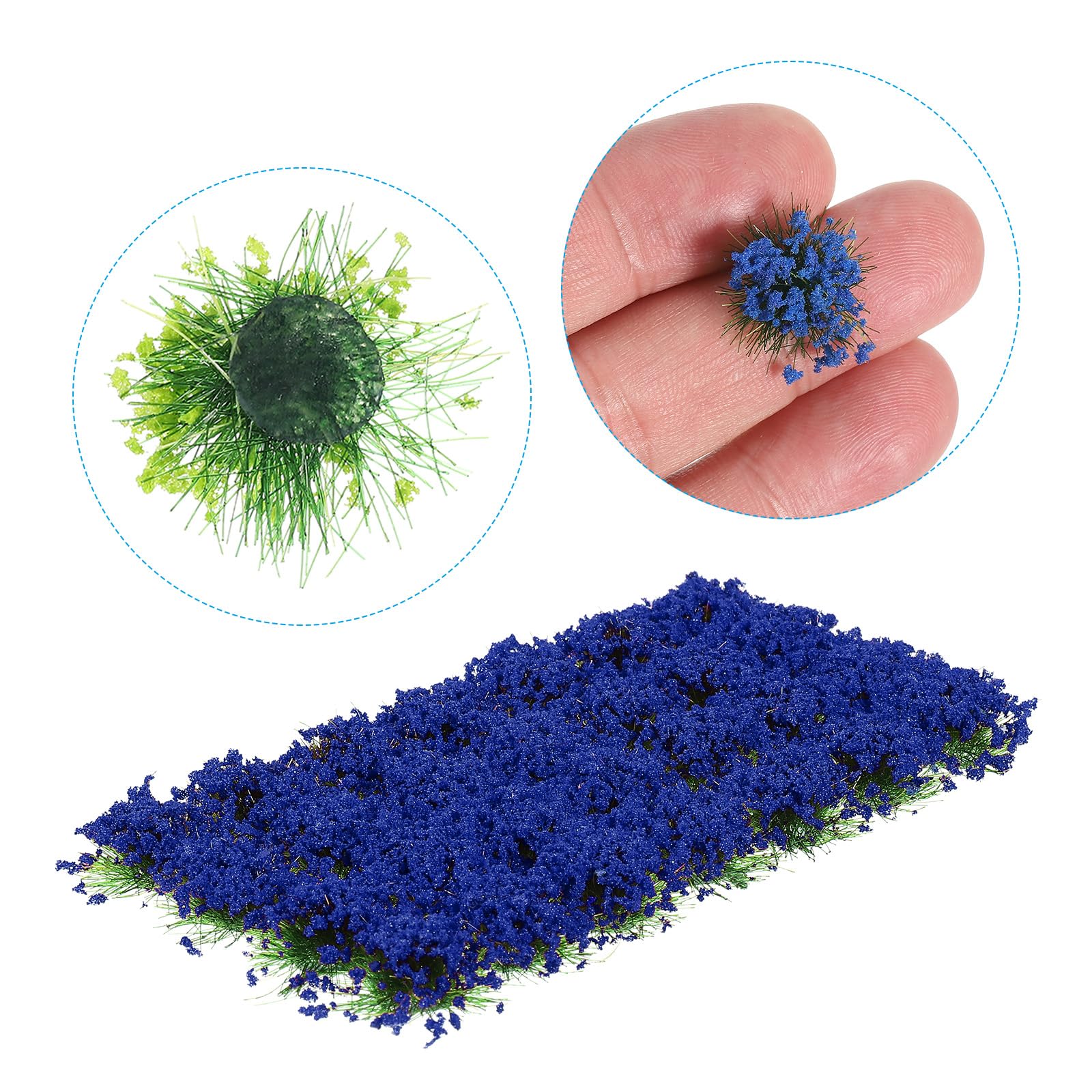 Grappes de fleurs miniatures en plastique, 10 pièces, aménagement de construction d'architecture d'herbe colorée mixte, matériaux de scène militaire pour Diorama  26