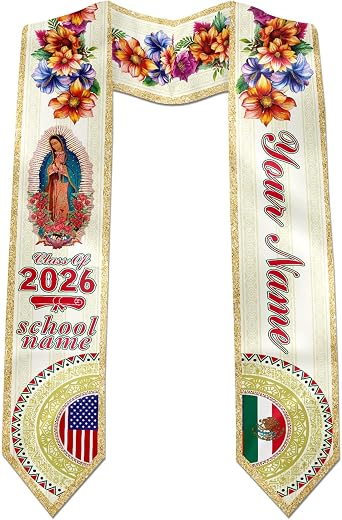 Custom Graduation Stole, Personalized Sash for Class of 2026
