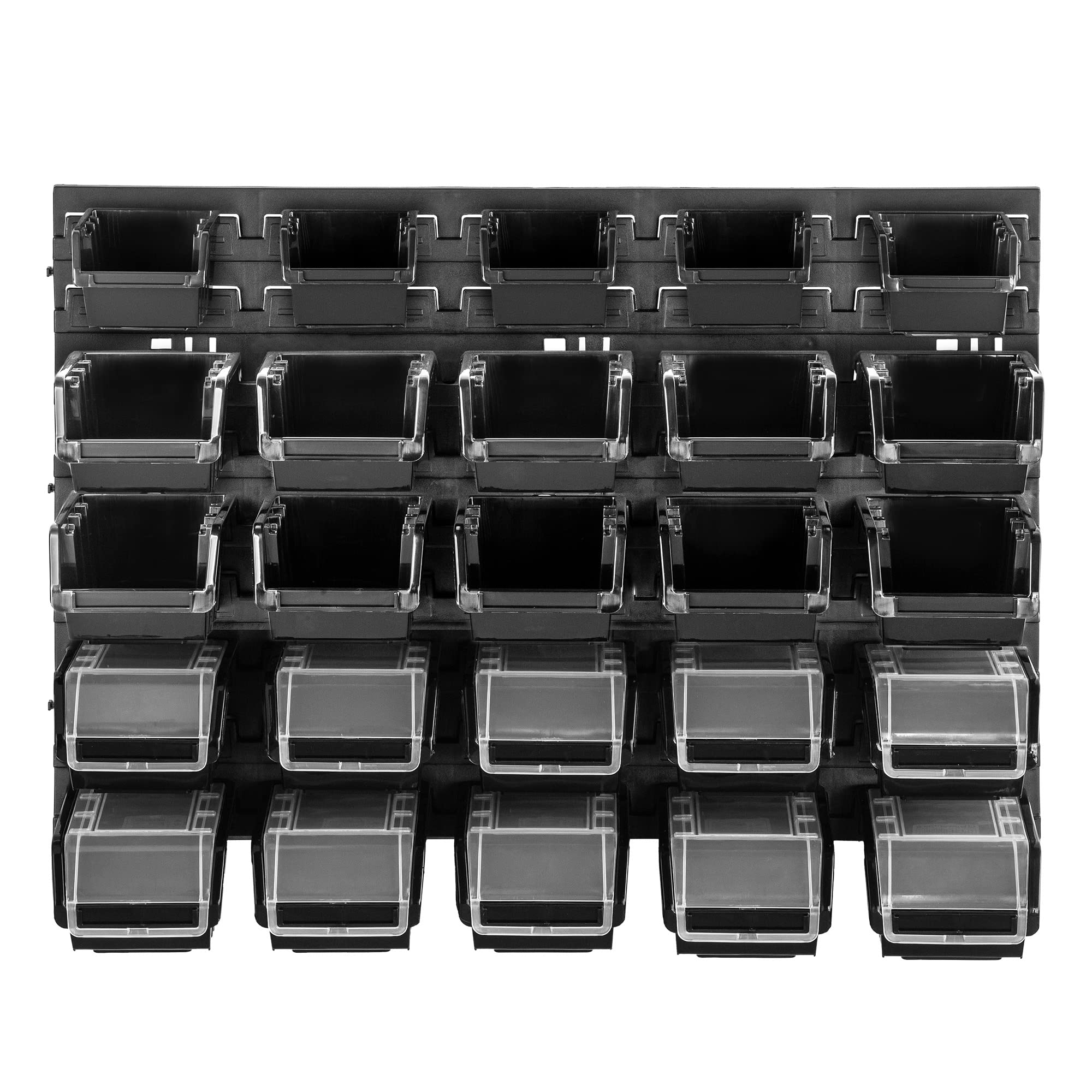 KADAX Scaffalatura da officina, 58 x 39 cm, scaffale da parete per attrezzi in plastica robusta, sistema di stoccaggio resistente ai raggi UV, pannelli da parete espandibili, scaffalatura da parete