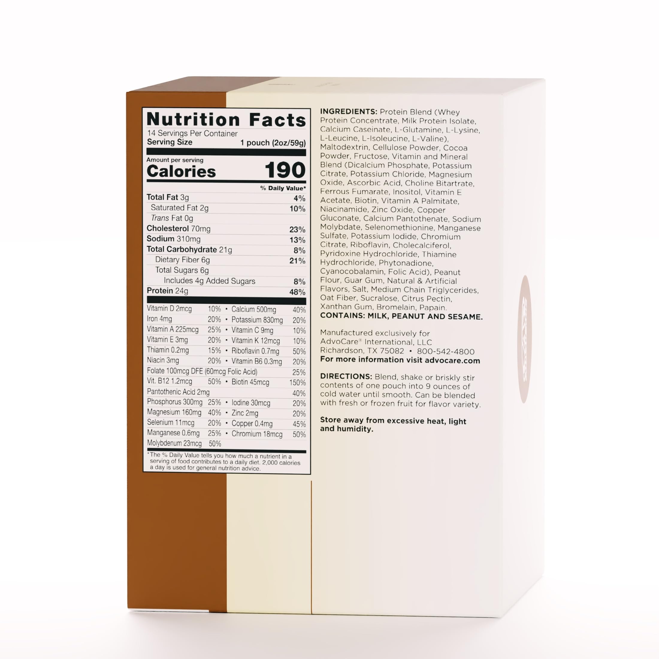 Amazon.com: AdvoCare Meal Replacement Shake, Chocolate Peanut