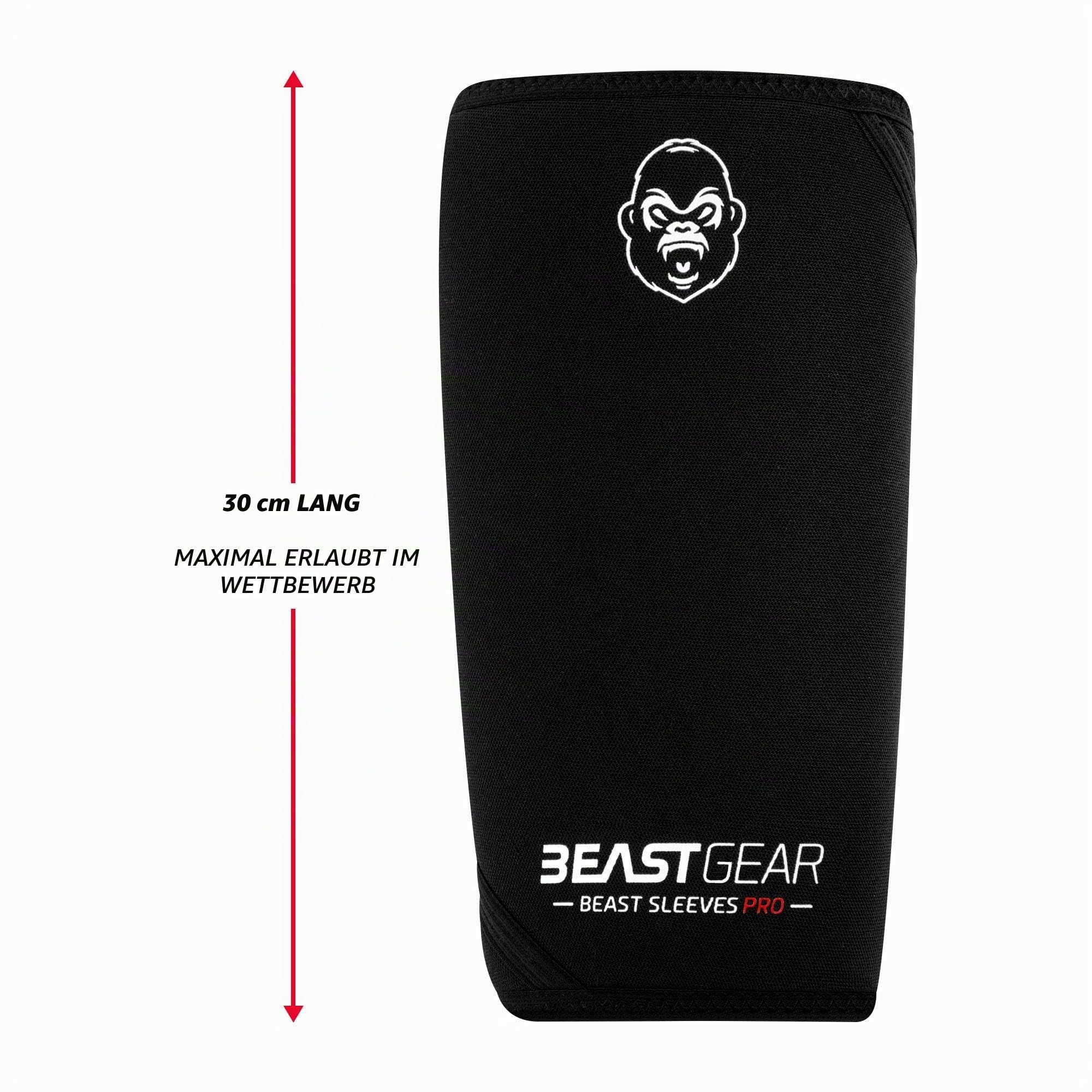 Beast Gear Kniebandage, 7 mm Knieschoner aus Neopren, Doppelschichtig, Kraftsport für Unterstützung und Schutz, Gewichtheben, Crossfit, Powerlifting, Strongman, Kniebeugen, Kreuzheben,S/M/L/XL