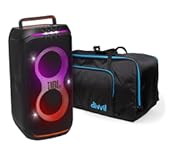 JBL PartyBox Club 120 Portable Bluetooth Speaker Bundle with divvi&excl; Protective Transport Bag