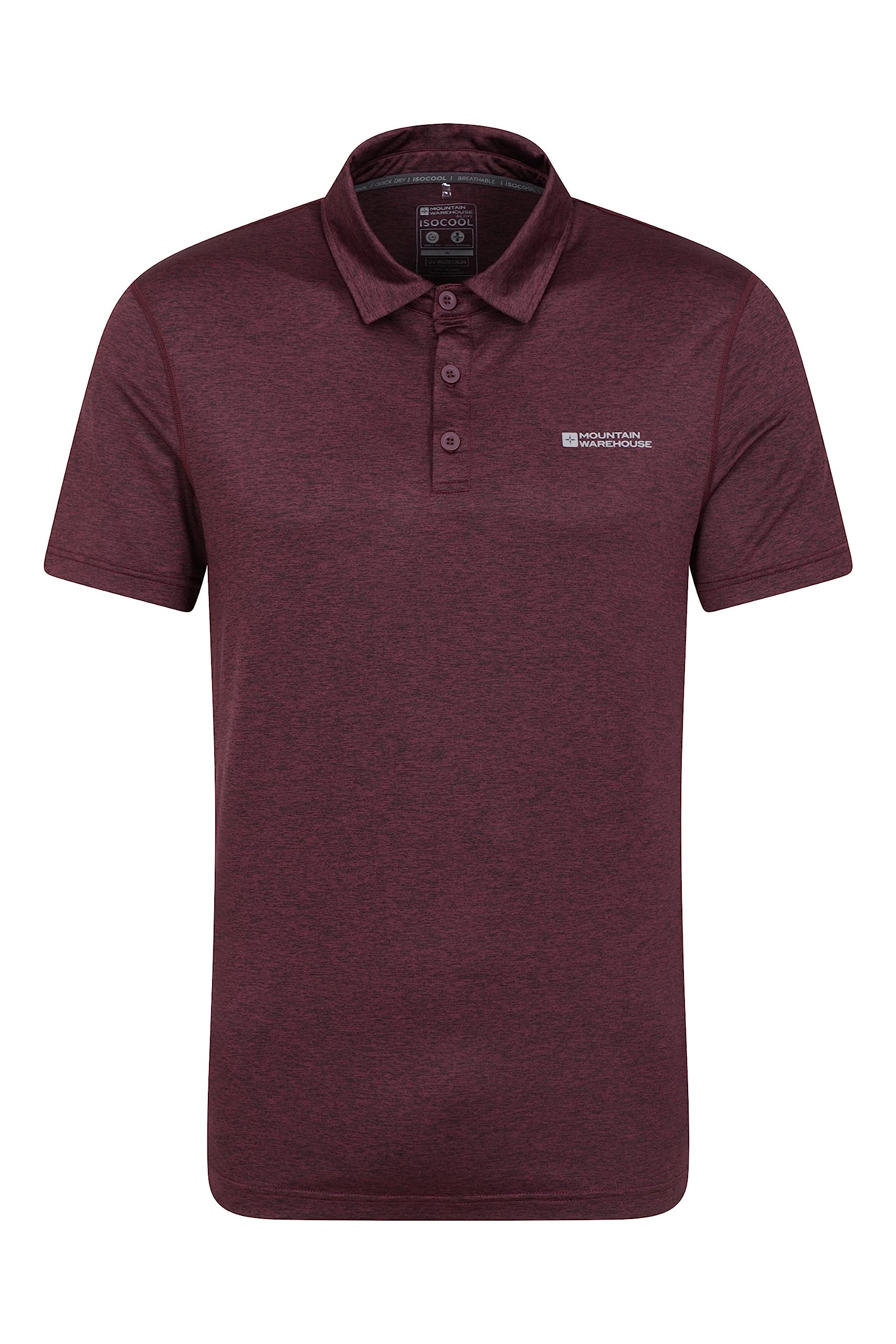 Mountain WarehouseDeuce IsoCool Men’s Polo - Quick Dry T-Shirt, Highly Breathable Tee, Wicking Top with Classic Polo Design - for Travelling