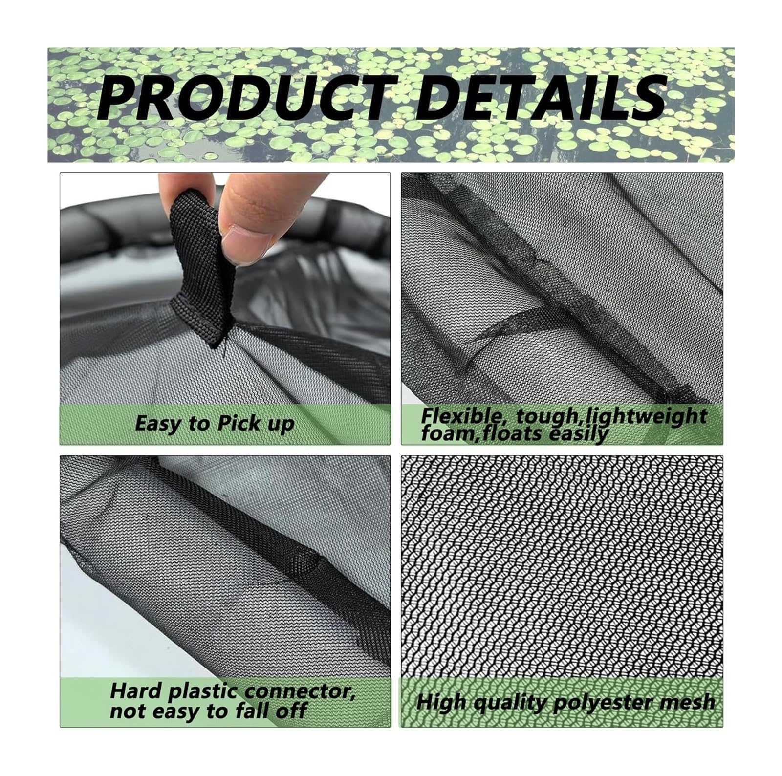 Barrière flottante en forme de flore pour poissons 80 cm protection plantes flottantes étang