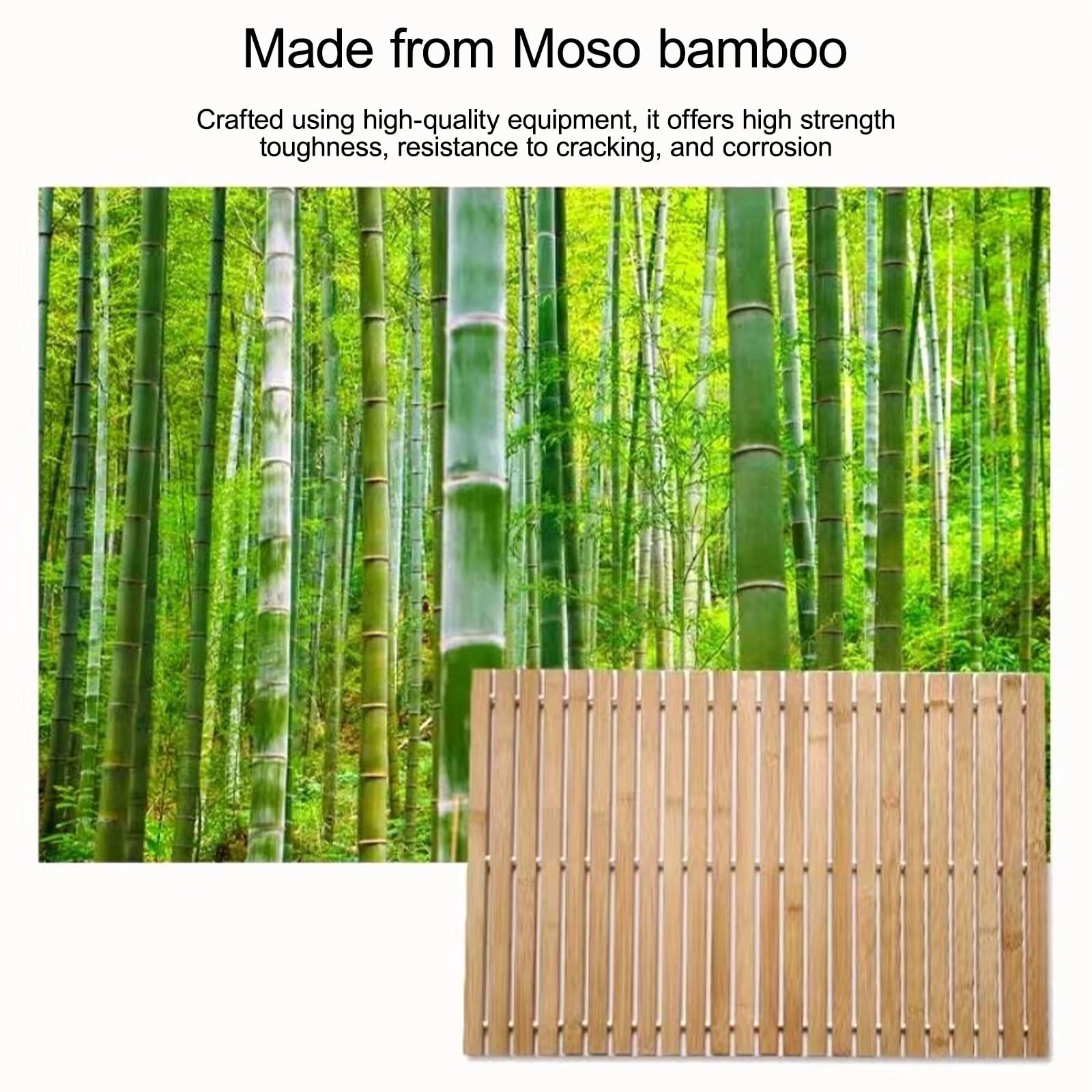 Pedana Doccia Quadrata, Pedana Bambù, Interno, Esterno, Tappetino Bagno, La Vasca Da Bagno E La Zona Piscina, Tappeto Vasca Antiscivolo, Pedana Per Doccia(Yellow-a)