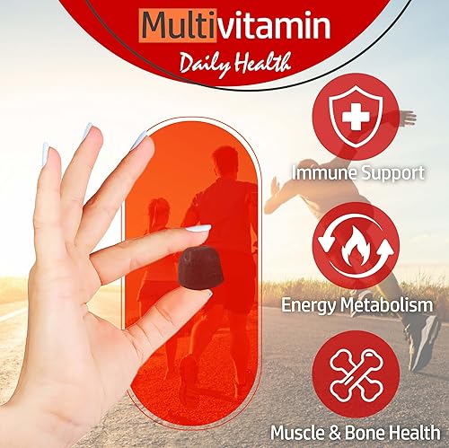 Miniatura 4 de VitaHalal Gomitas multivitamínicas halal, sabor natural jugoso orgánico, sin OMG, para adultos, 90 unidades, para hombres y mujeres