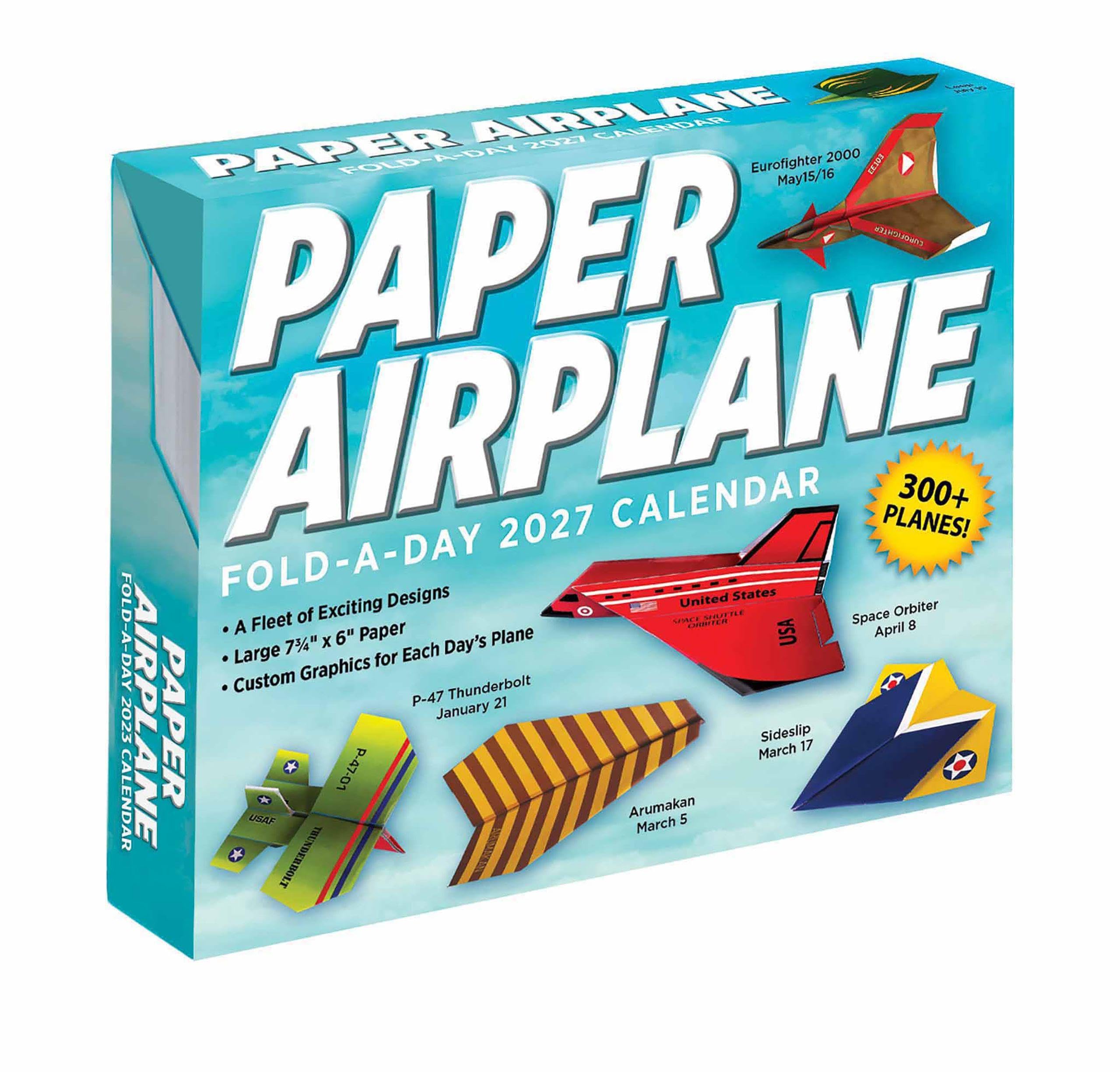 Paper Airplane 2027 Fold-A-Day Calendar: Original Andrews McMeel-Tagesabreißkalender [Kalendar]