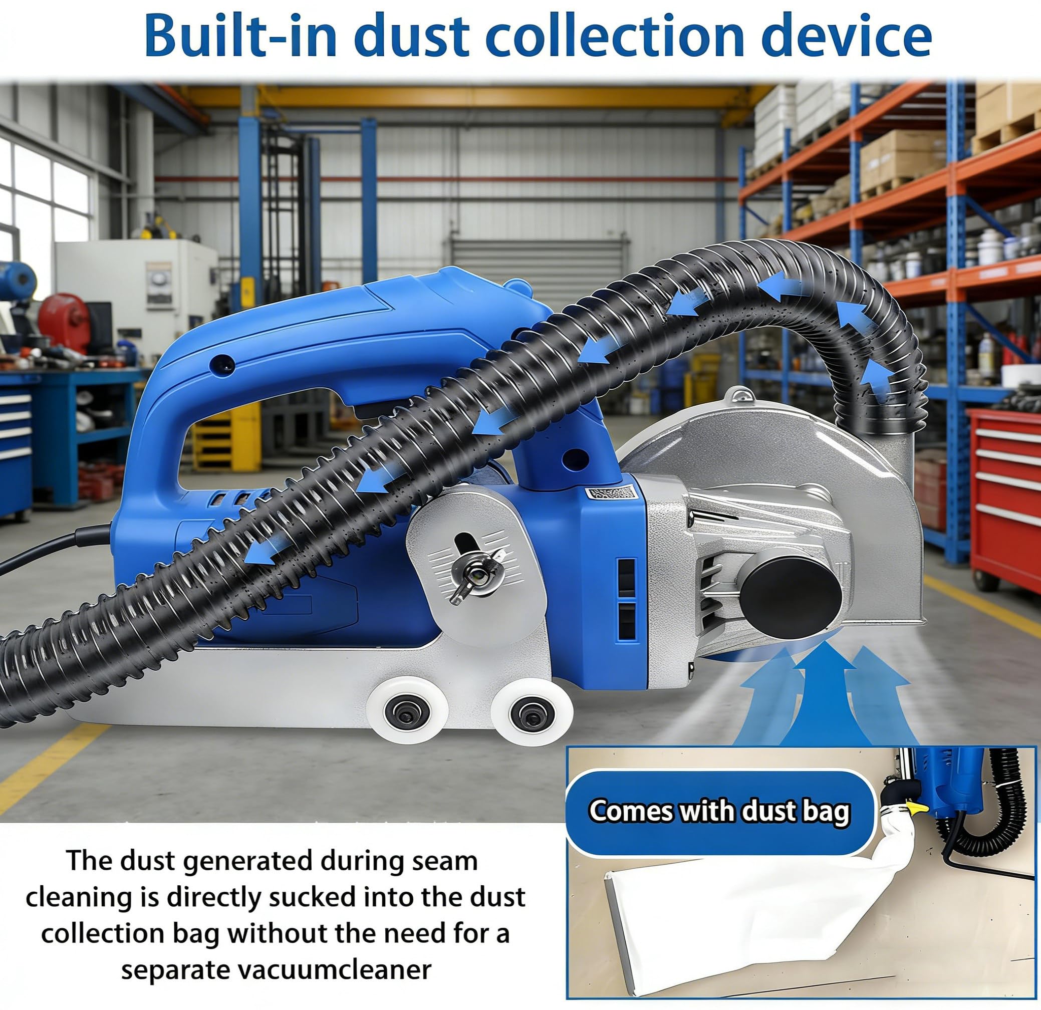 Herramienta Eléctrica Para Eliminar Lechada,Máquina Eléctrica Doméstica De 1200W Para Limpiar Juntas Y Ranuras De Baldosas,Herramienta De Ranurado, Limpiador De Juntas De Baldosas De 9000 Rpm