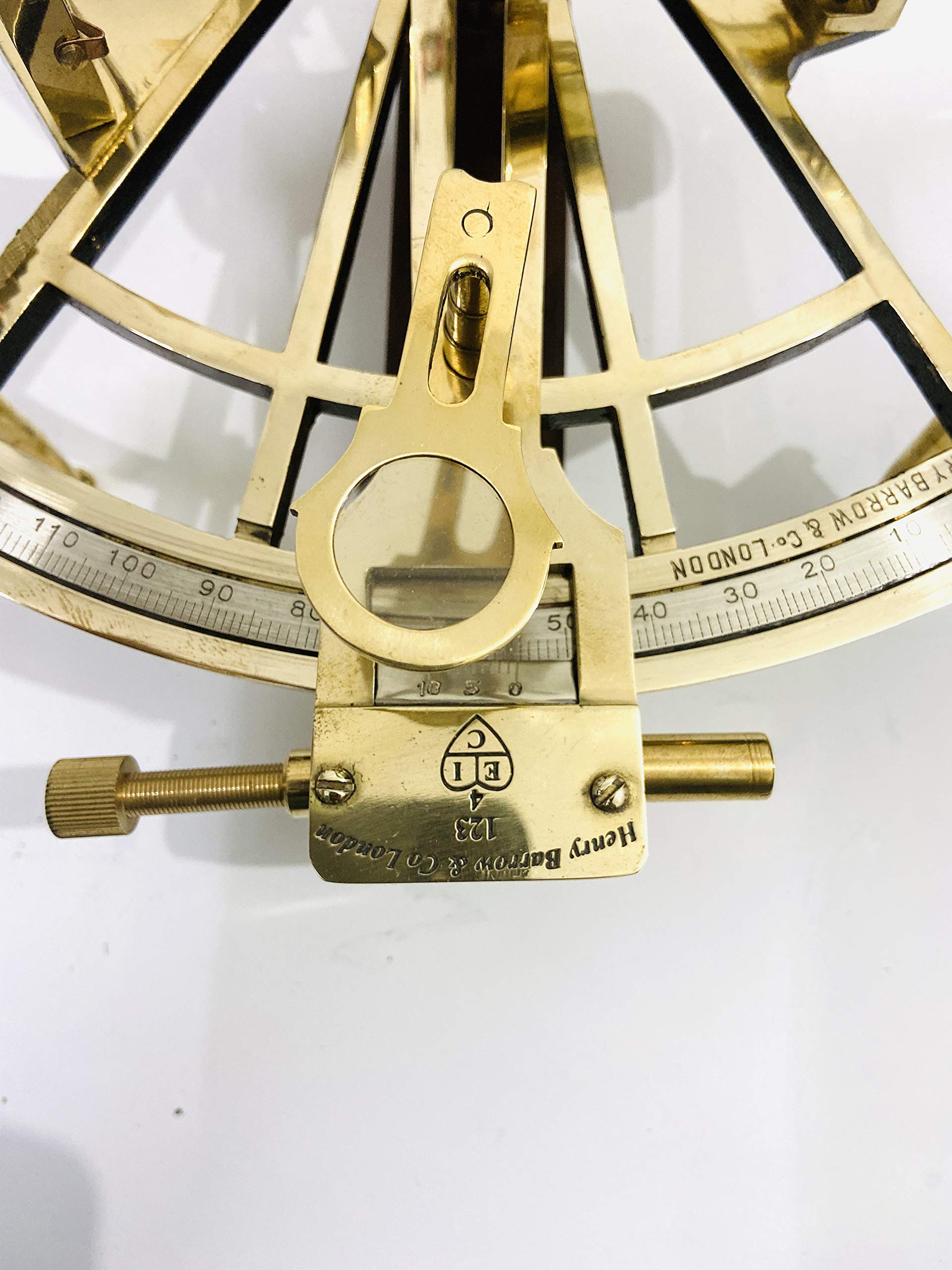 Nautical 8" Brass Working Sextant Navigational Marine Ship Astrolabe Sextant