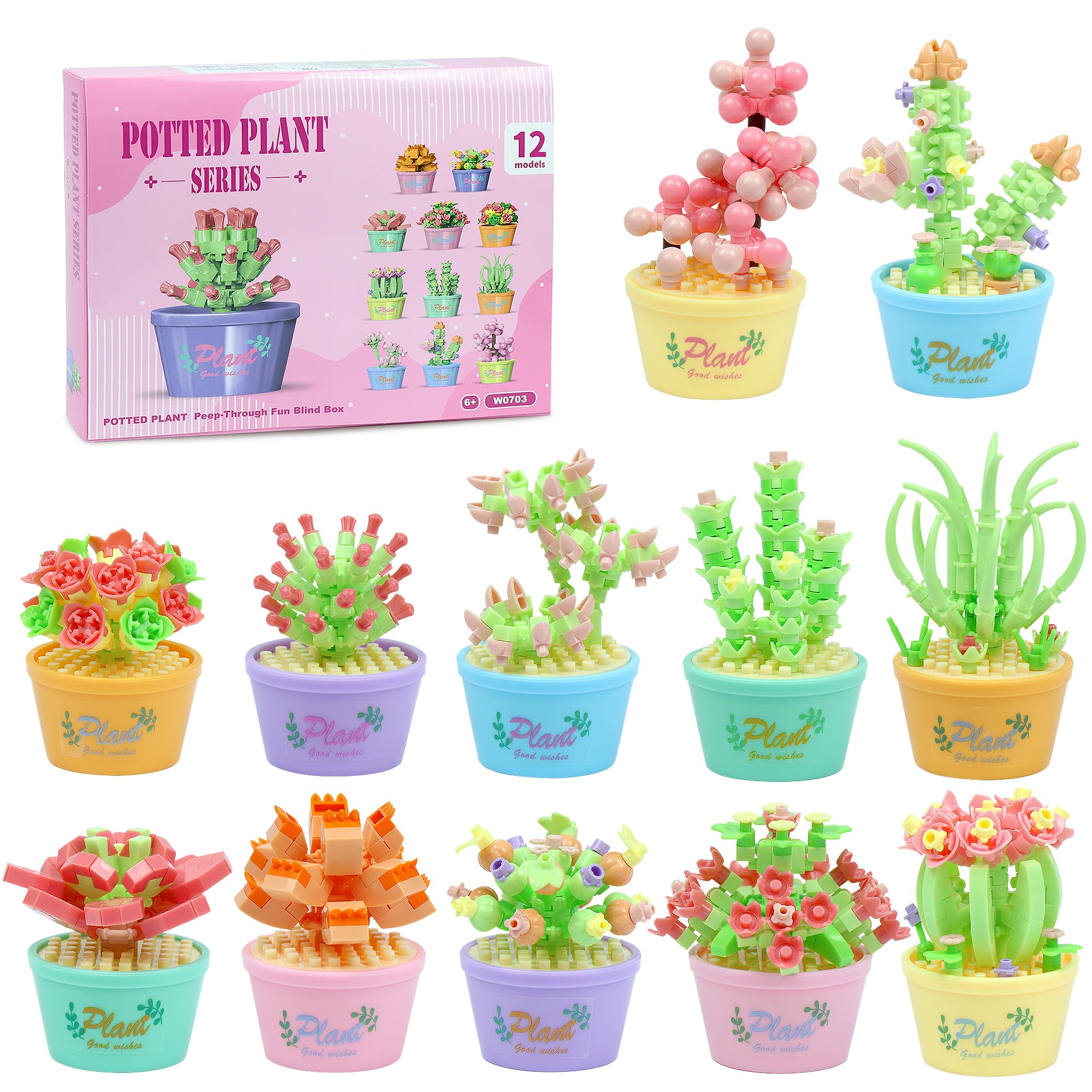 DBPBToU 12 Tage Adventskalender 2026 Mini Bausteine (B Blumen) | Adventskalender Kinder Weihnachtskalender Toy, Geschenk für Kinder