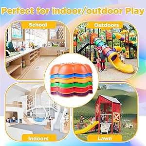 Stepping Stones for Kids, Toddler Stepping Stones Outdoor, Non-Slip Balance Step Stones, Obstacle Course, Promoting Sensory Coordination Skills, Indoor & Garden Toys, Gifts for Children Aged 3+