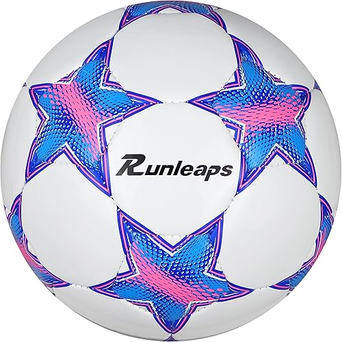 Balón de fútbol de tamaño 1.5 y tamaño 3 y tamaño 4 y tamaño 5 para niños y adultos, juguetes de pelota con patrón de estrella, pelotas de fútbol de