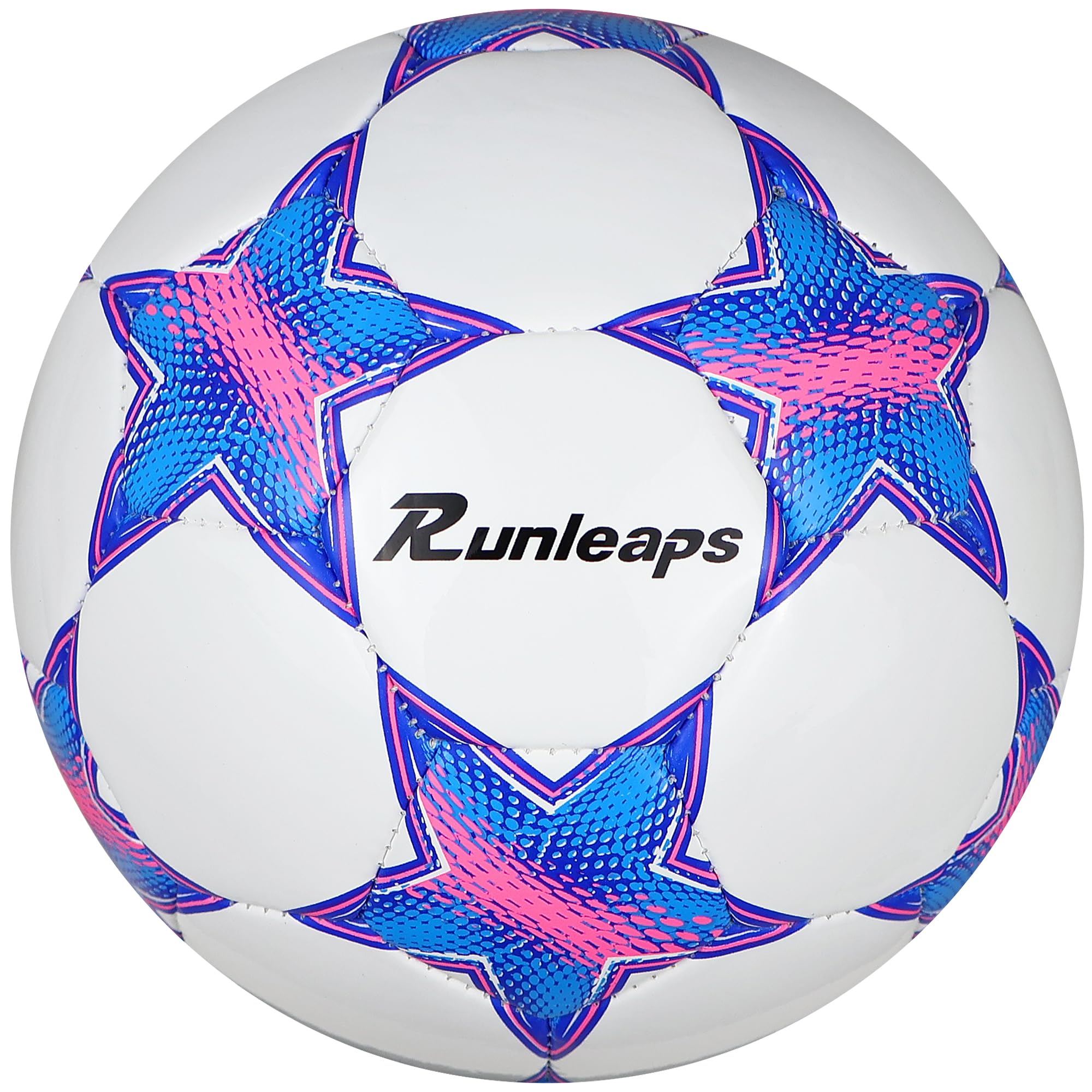 Runleaps Soccer Ball Size 1.5& Size 3 & Size 4 & Size 5 for Kids and Adult, Ball Toys with Star Pattern Official Size Soccer Balls for Training,
