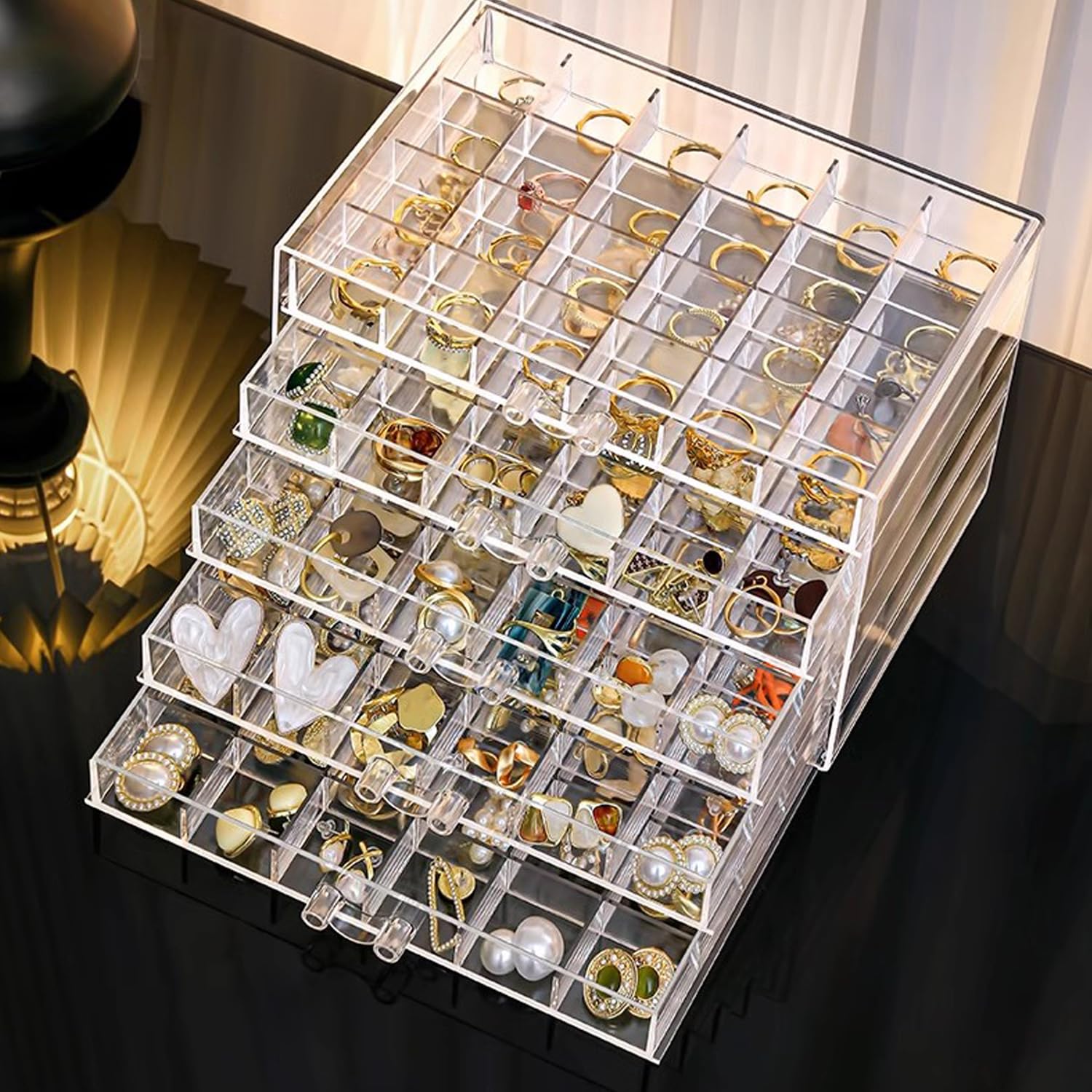 Earring Organizers And Storage Mebbay Acrylic Jewelry Box With