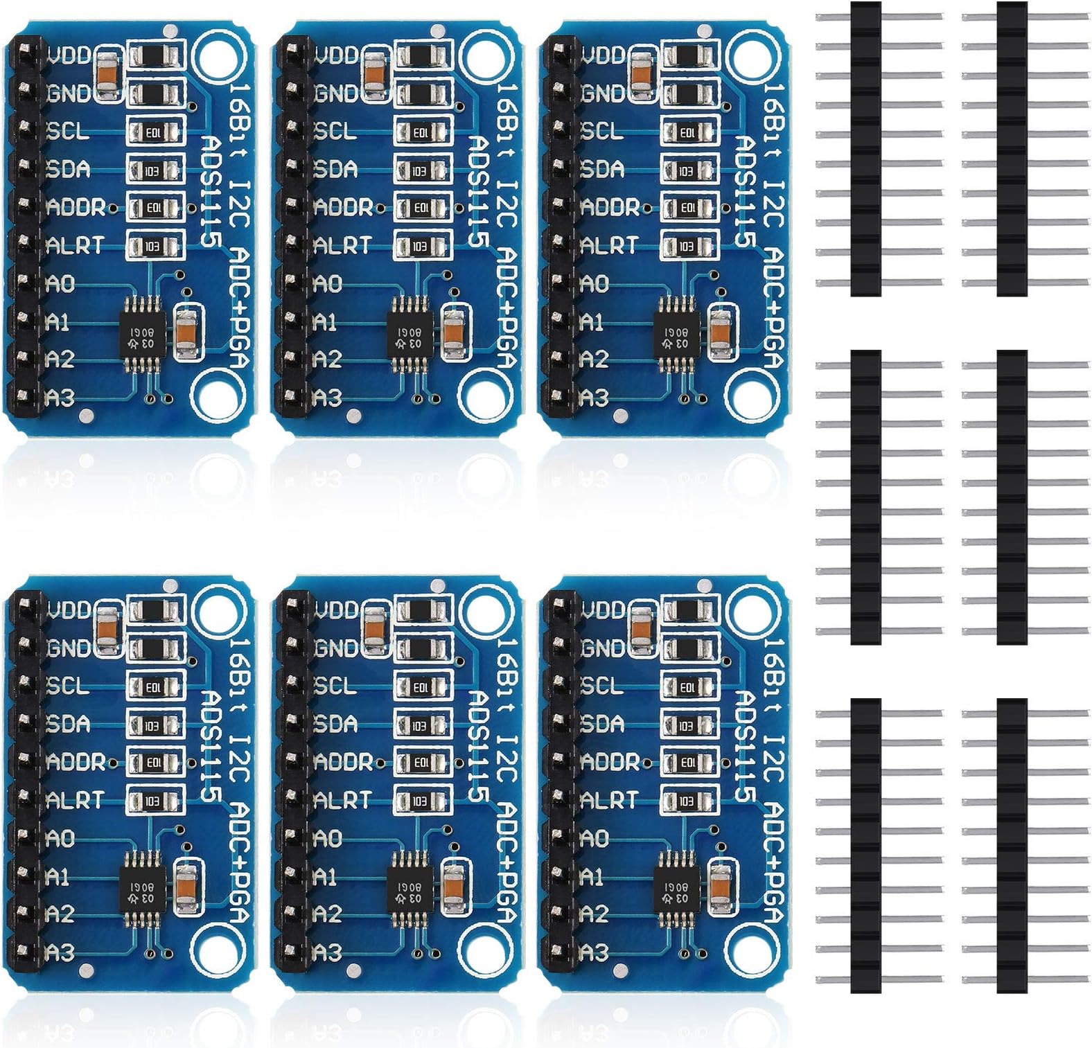 Amazon.com: HiLetgo ADS1015 12 Bit Analog to Digital Development Board ...