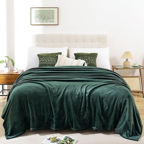 Manta de cama ligera y suave tamaño individual Manta de franela de forro polar, acogedora manta de microfibra mullida para viajes, camping, silla y