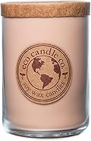 Vista 79 de ECO CANDLE CO. Vela reciclada, Pastel de Ron y Caramelo, 26 oz. - Aromas de Caramelo, Ron, Arce, Almendra, Pera y Vainilla - 100% Cera de Soya, Sin