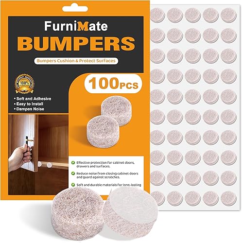 Miniatura 10 de Parachoques de fieltro para puerta de gabinete, almohadillas de fieltro pequeñas para puertas de gabinete, fieltro para parachoques de gabinete, 200