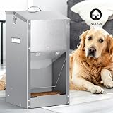 Automatic Dog Feeder, Automatic Dog Feeder for Outdoor Use, Large Breed, 11 kg, Large Capacity, Stainless Steel, Gravity Automatic Pet Feeder for Dogs, Cats - 9