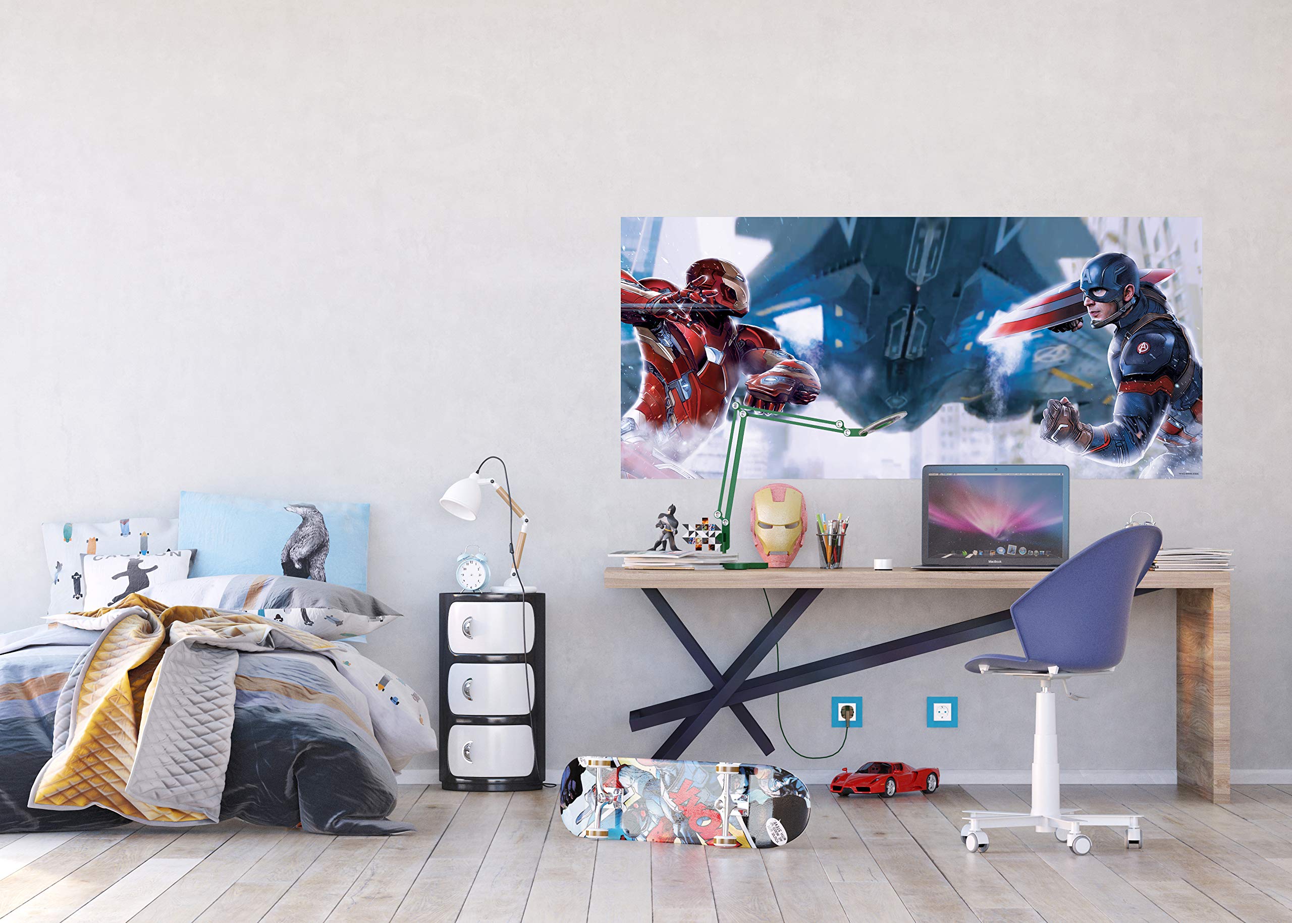 Marvel Photo Wallpaper/Giant Wall Poster, Non-Woven, Multi-Colour, 202 x 90 cm - Image 2