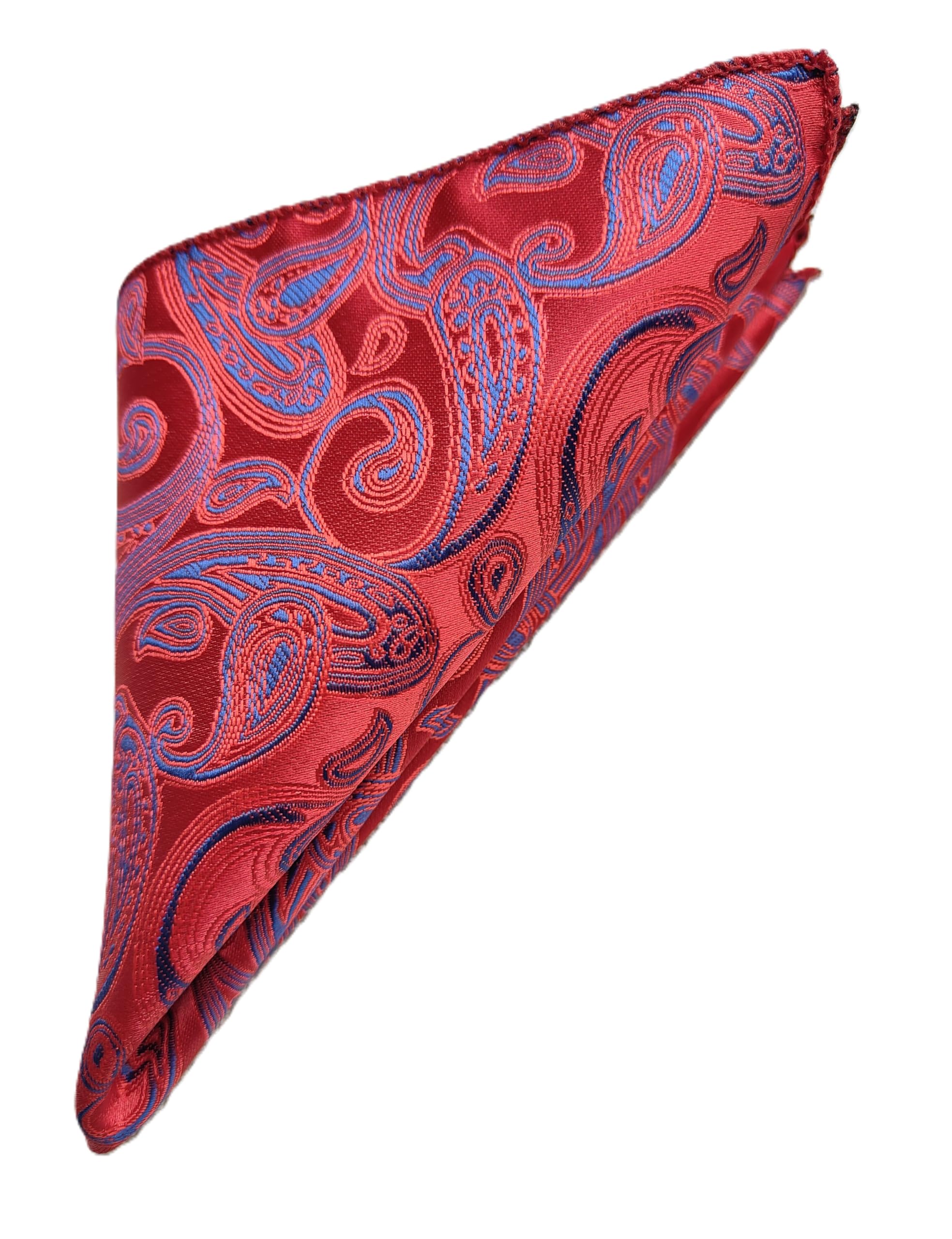 France - Premium Pocket Square Men Satin Wedding Handkerchief Multicolor Free Size-image-40