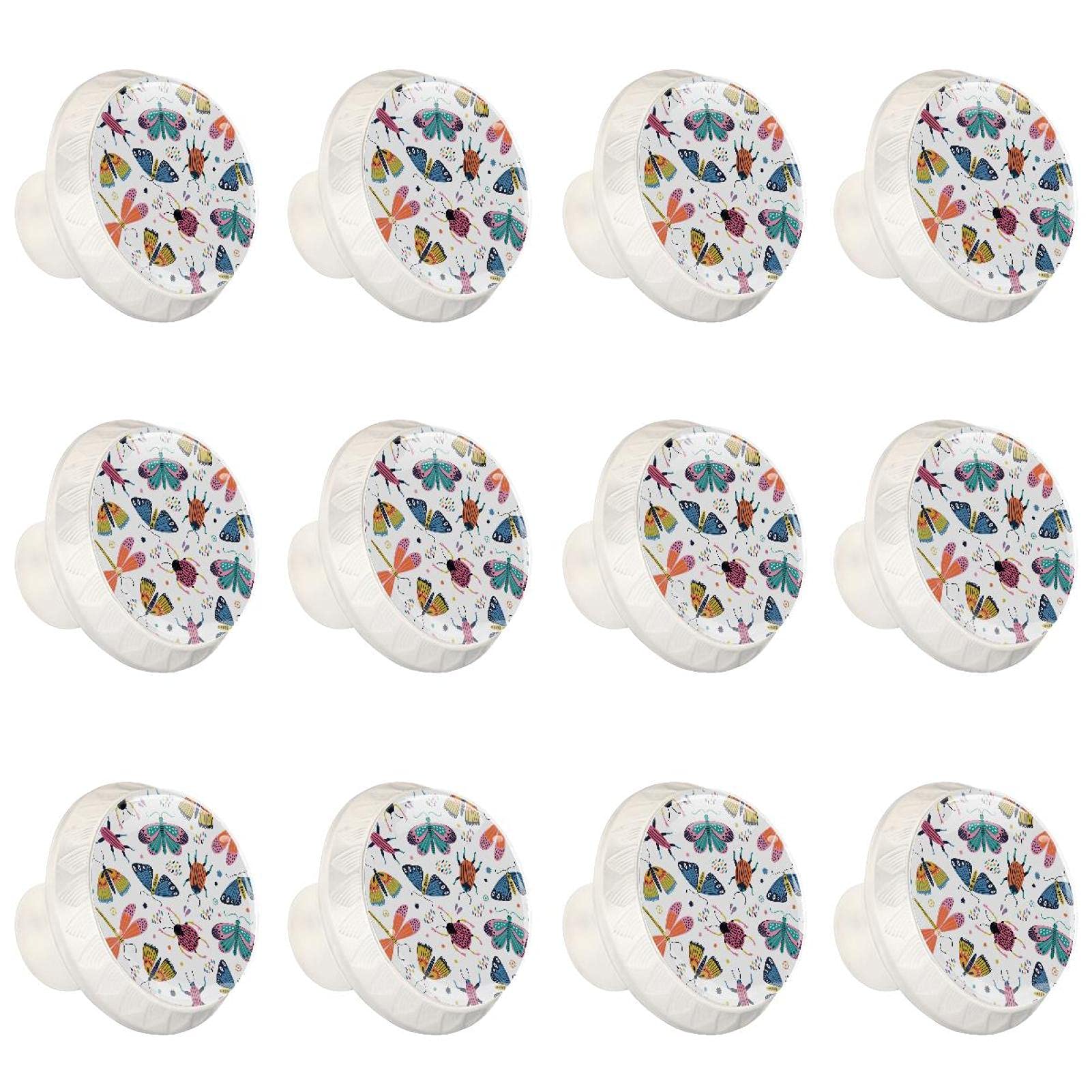 Boutons de meubles ronds crâne de sucre rose pour remplacer poignées