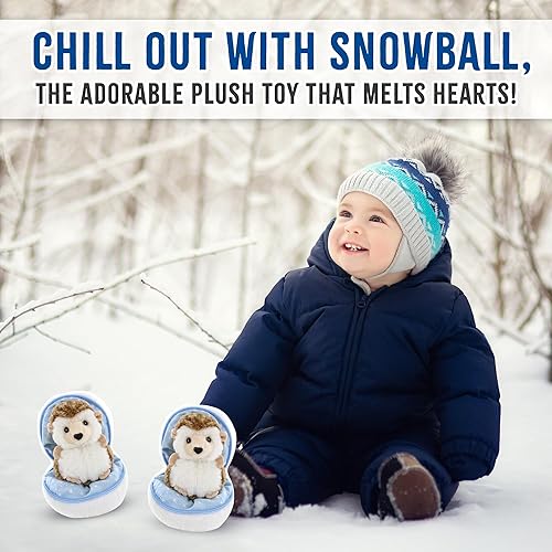Miniatura 10 de Snowball - Animal de peluche sorpresa con cremallera, 6 pulgadas, lindo y suave, perfecto para amigos y familiares de todas las edades, Navidad,