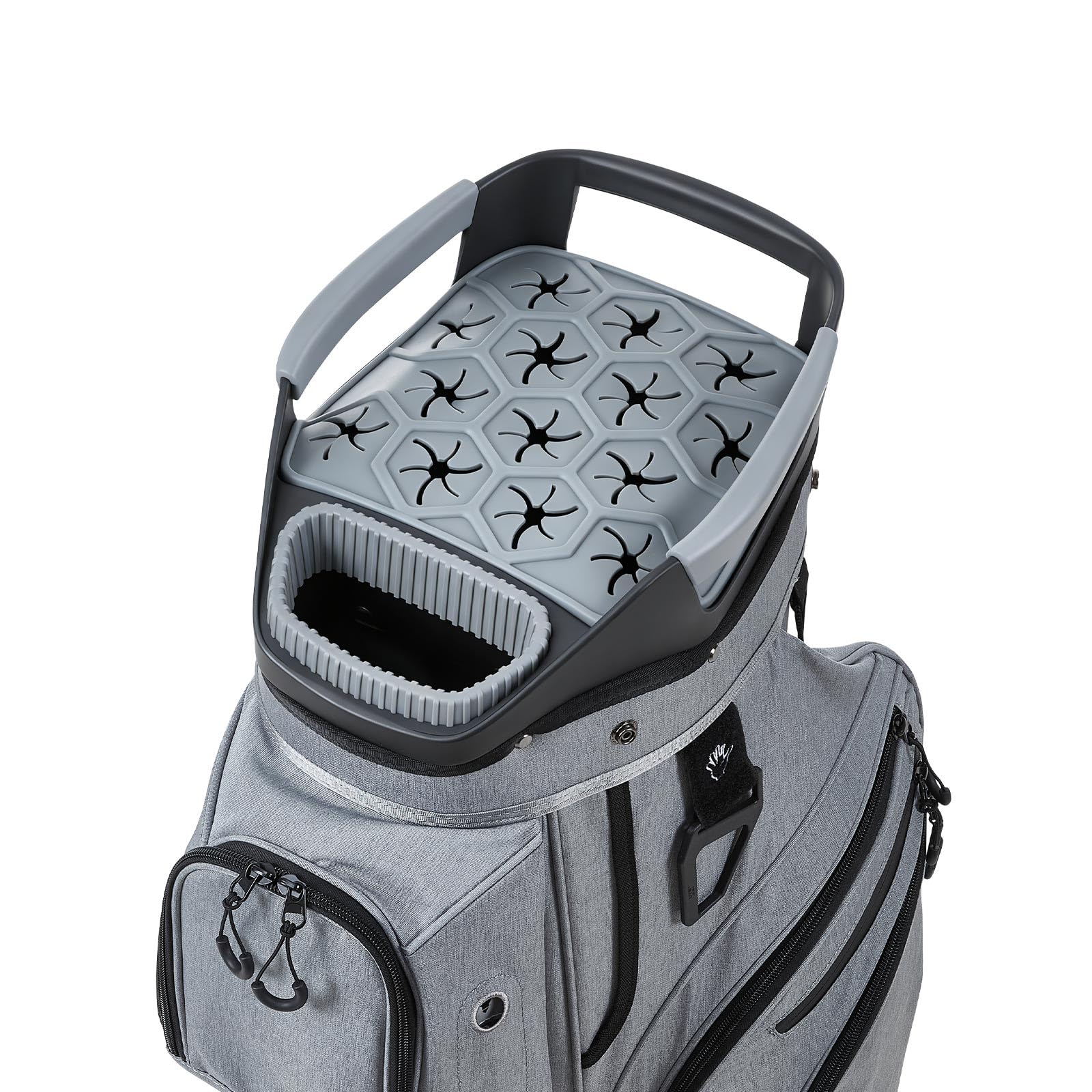 VEVOR Golfbag mit 15-facher Einteilung, Golftasche mit Schultergurt Silikon-Kopfschutz Durchgehenden Trennfächern Regenhaube Stautaschen, Caddybag aus Leichtem Polyester für Herren Damen Golf Cartbag