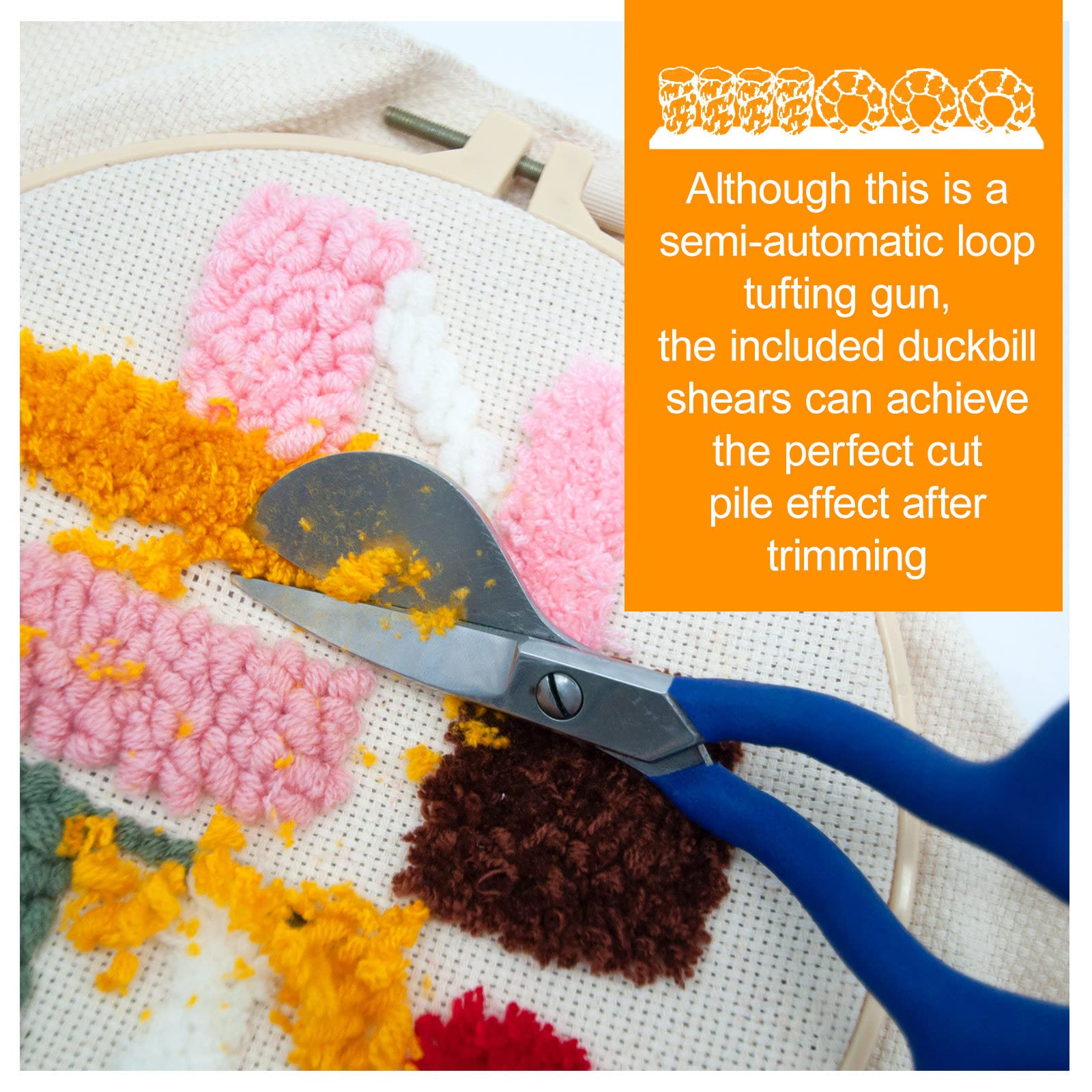 タフティングrug 指ハンド