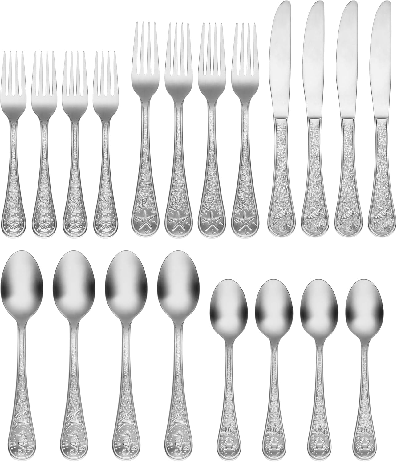 Marine Life 20-Piece Flatware Set - Thumbnail 4
