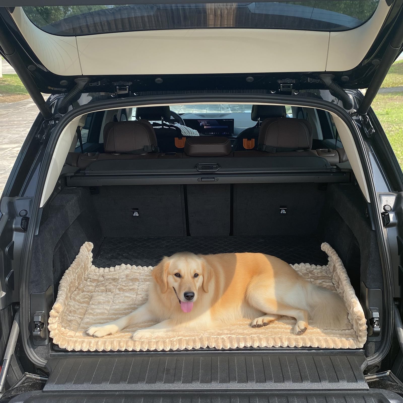 GKXLH Funda de asiento para perro – Alfombrilla suave trasero antideslizante para cama de perro y asiento de coche