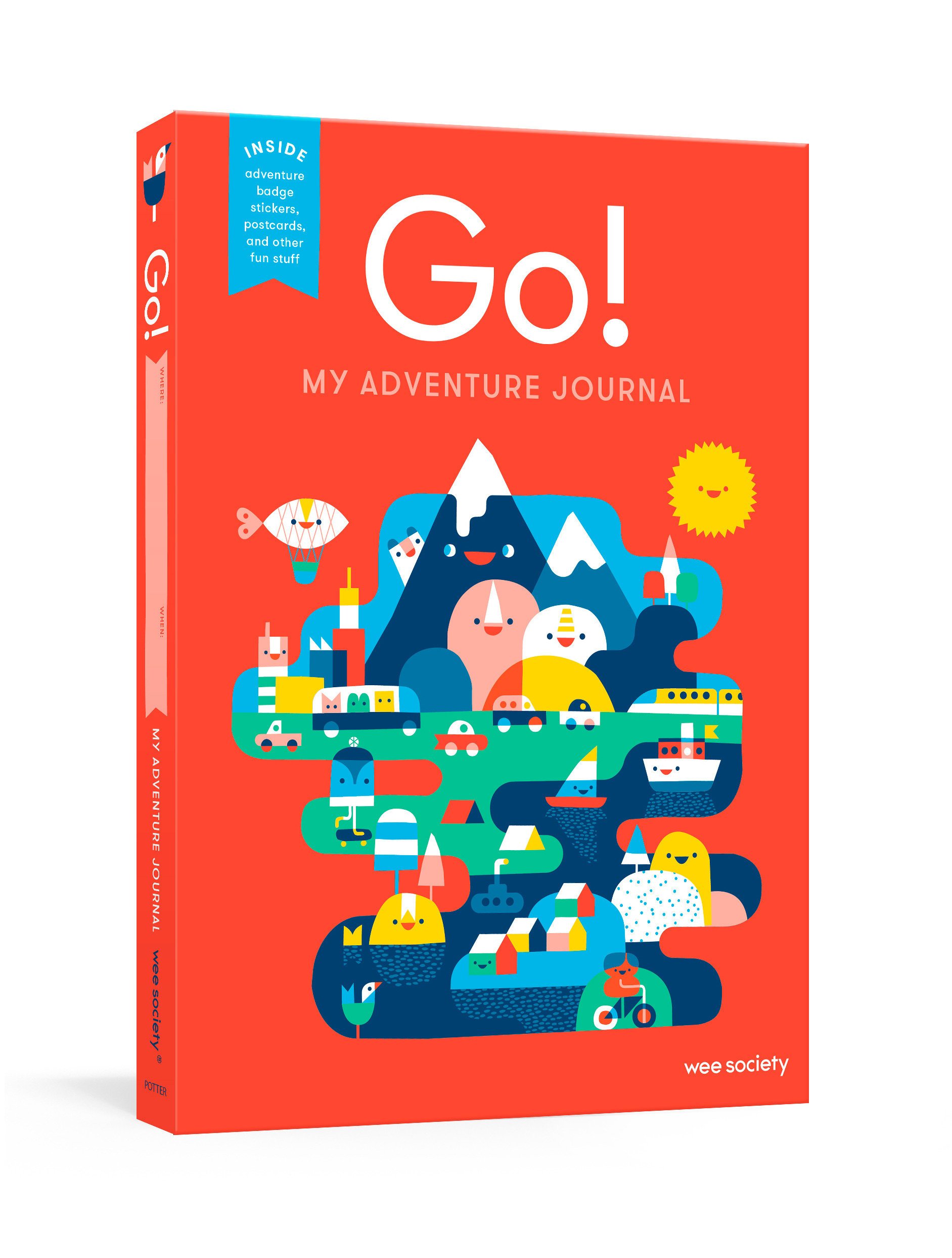 Clarkson Potter Go! Red: A Kids' Interactive Travel Diary and Journal