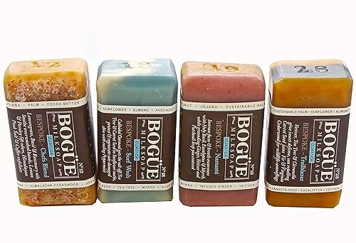 Miniatura 2 de Jabón de leche de cabra BOGUE - BESPOKE 4xBar Giftset Caja de N°12 Chefs Blend N°18 Surf Rider N°19 Yoga Blend & N°28 Trailblazer