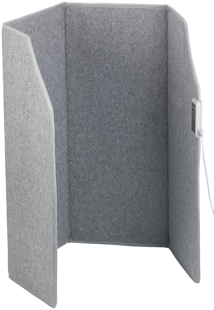 Sichler Haushaltsgeräte Infrarot Paravent: Faltbares Fern-Infrarot-Heizpanel, bis 65 °C, 400 Watt, Größe L (Heizpaneel, Infrarotheizplatte, Beheizbare Fußboden Matte)