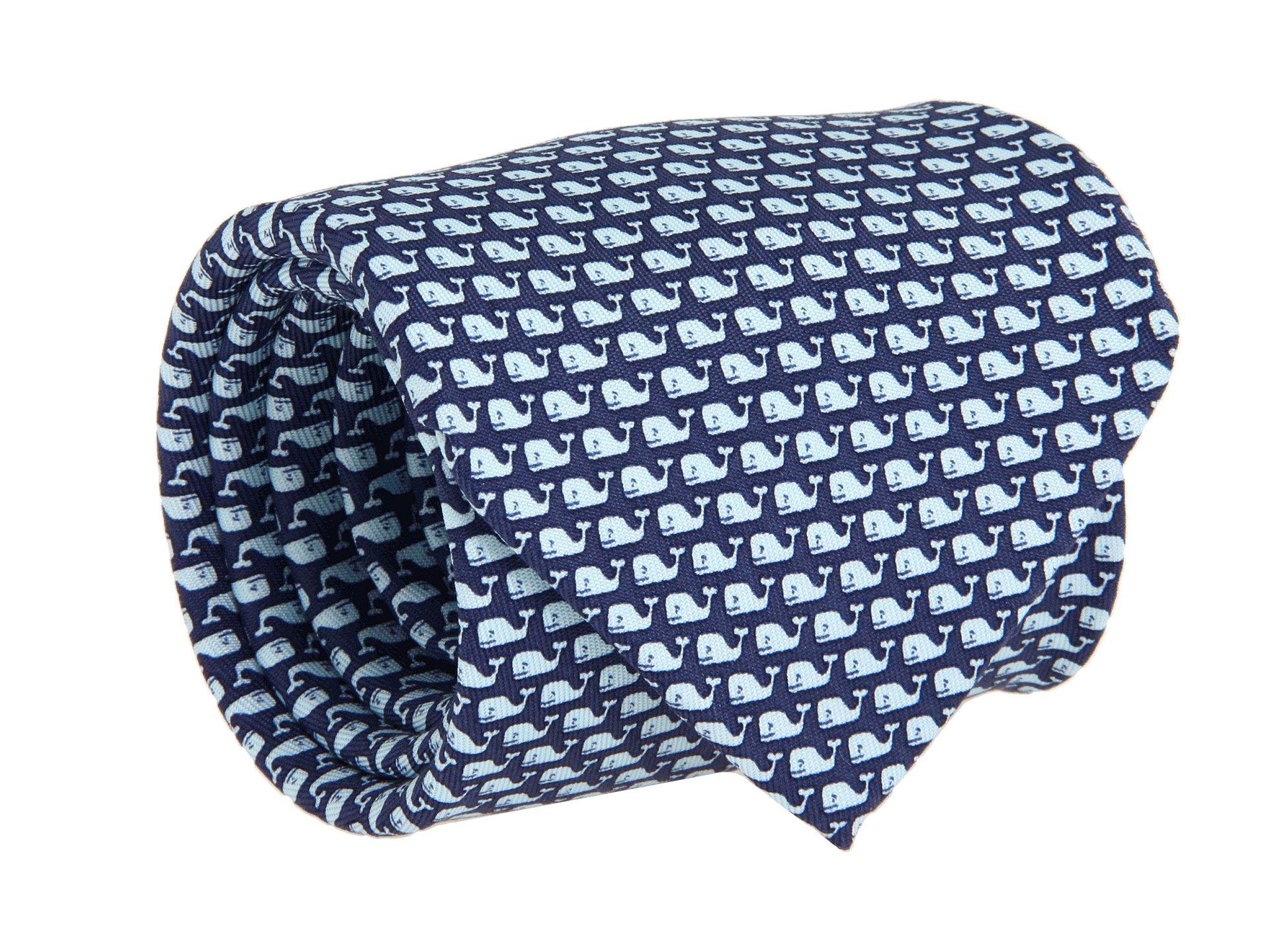 Vineyard Vines Men's Tie Necktie, Vineyard Whale Navy, One Size