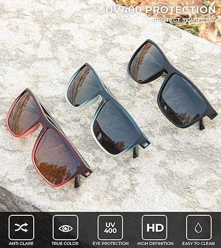 Miniatura 44 de Kaliyadi - Lentes de sol polarizados para hombre, ligeros, con protección ultravioleta, para conducir, pescar y jugar golf