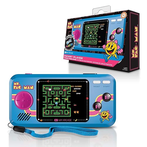 Vista 21 de My Arcade Pocket Player Handheld Game Console: 3 Built In Games, Pac-Man, Pac-Panic, Pac-Mania, Full Color Display, Speaker, Volume Controls
