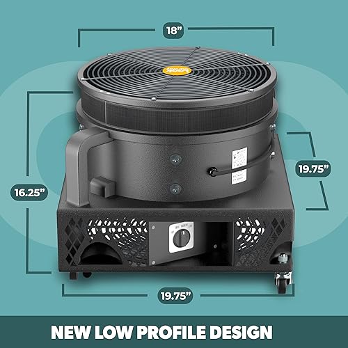 Miniatura 3 de LookOurWay Air Dancers - Soplador inflable de tubo para hombre, soplador de 1 HP Sky Dancer para Wacky Waving Inflable Tube Guy - Se adapta a